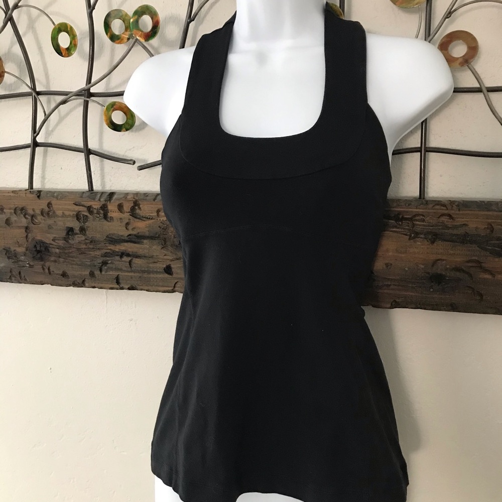 Lululemon scoop tank black size 4